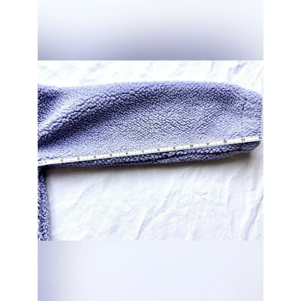 OshKosh B’gosh Girls Sherpa Fleece Pullover Size 8 – Lavender Half-Snap Hoodie